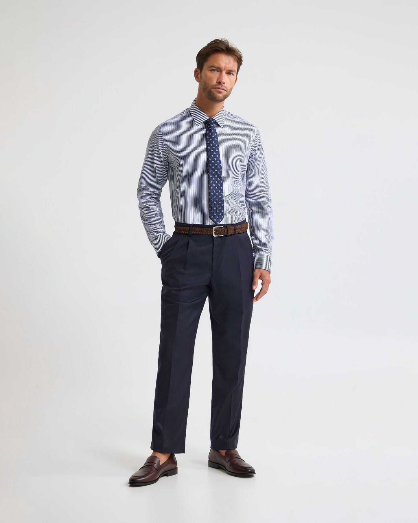 Beckton Stripe Slim Fit Luxury Shirt