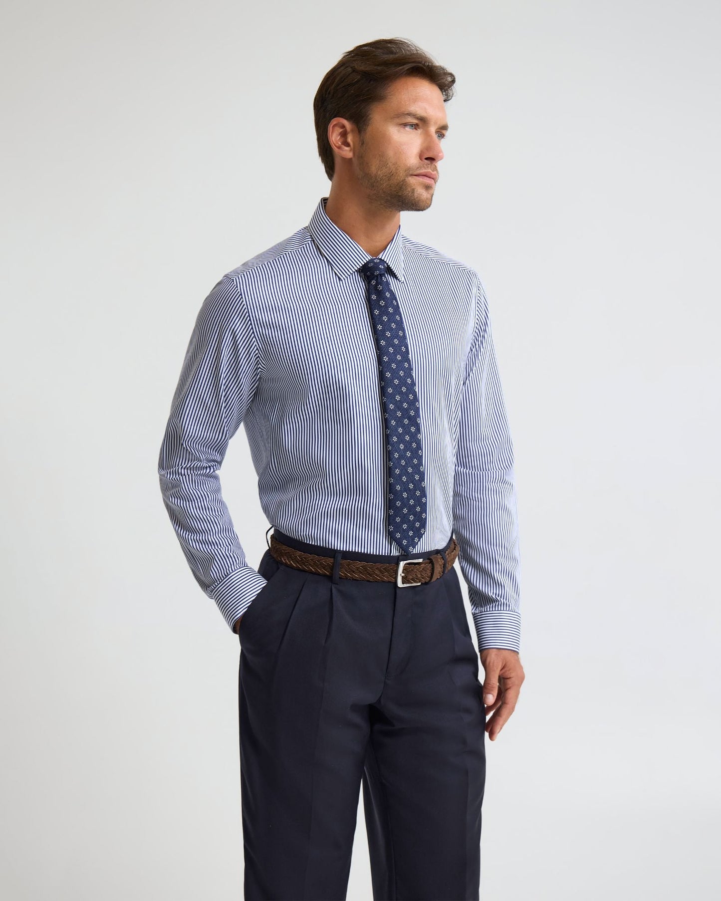 Beckton Stripe Slim Fit Luxury Shirt
