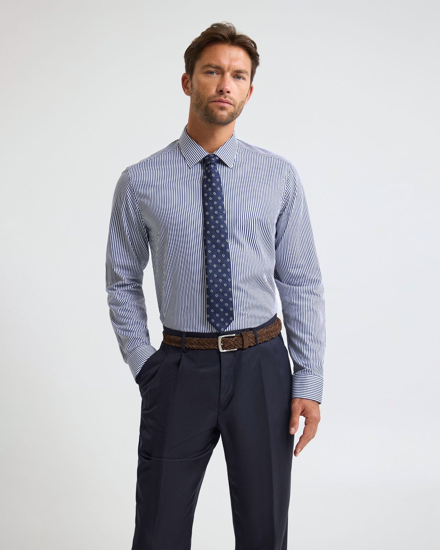Beckton Stripe Slim Fit Luxury Shirt