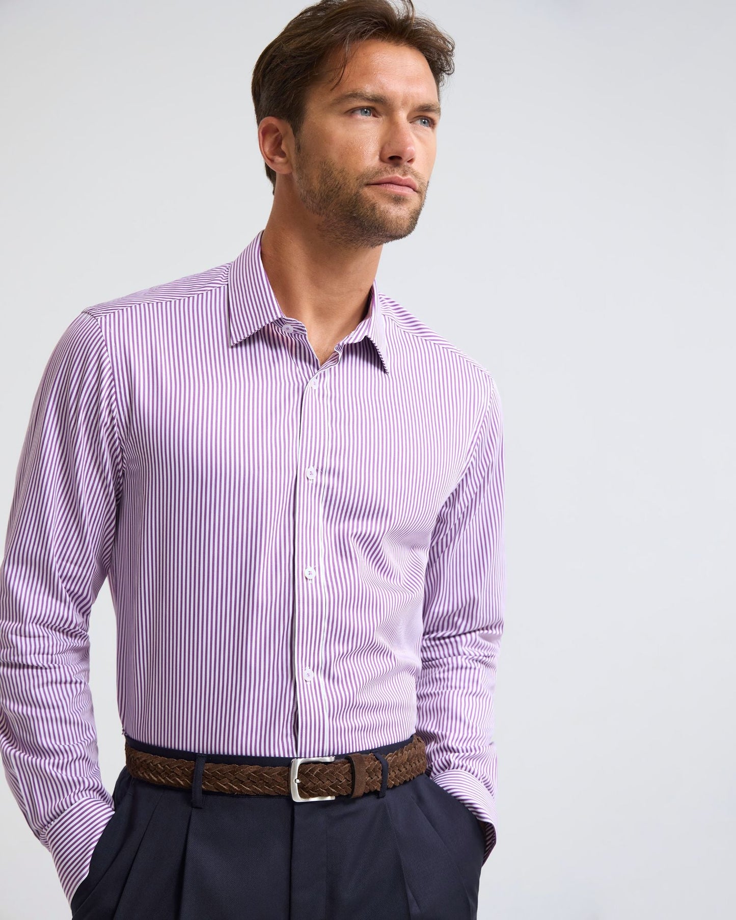 Beckton Stripe Slim Fit Luxury Shirt