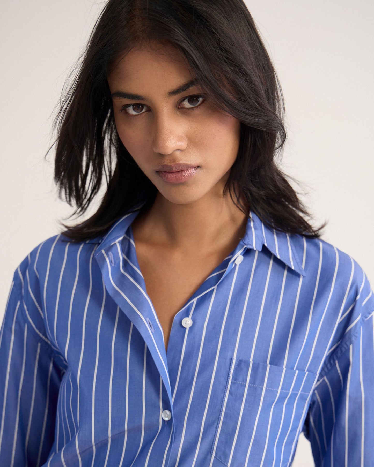 Hailey Striped Euro Fabric Shirt