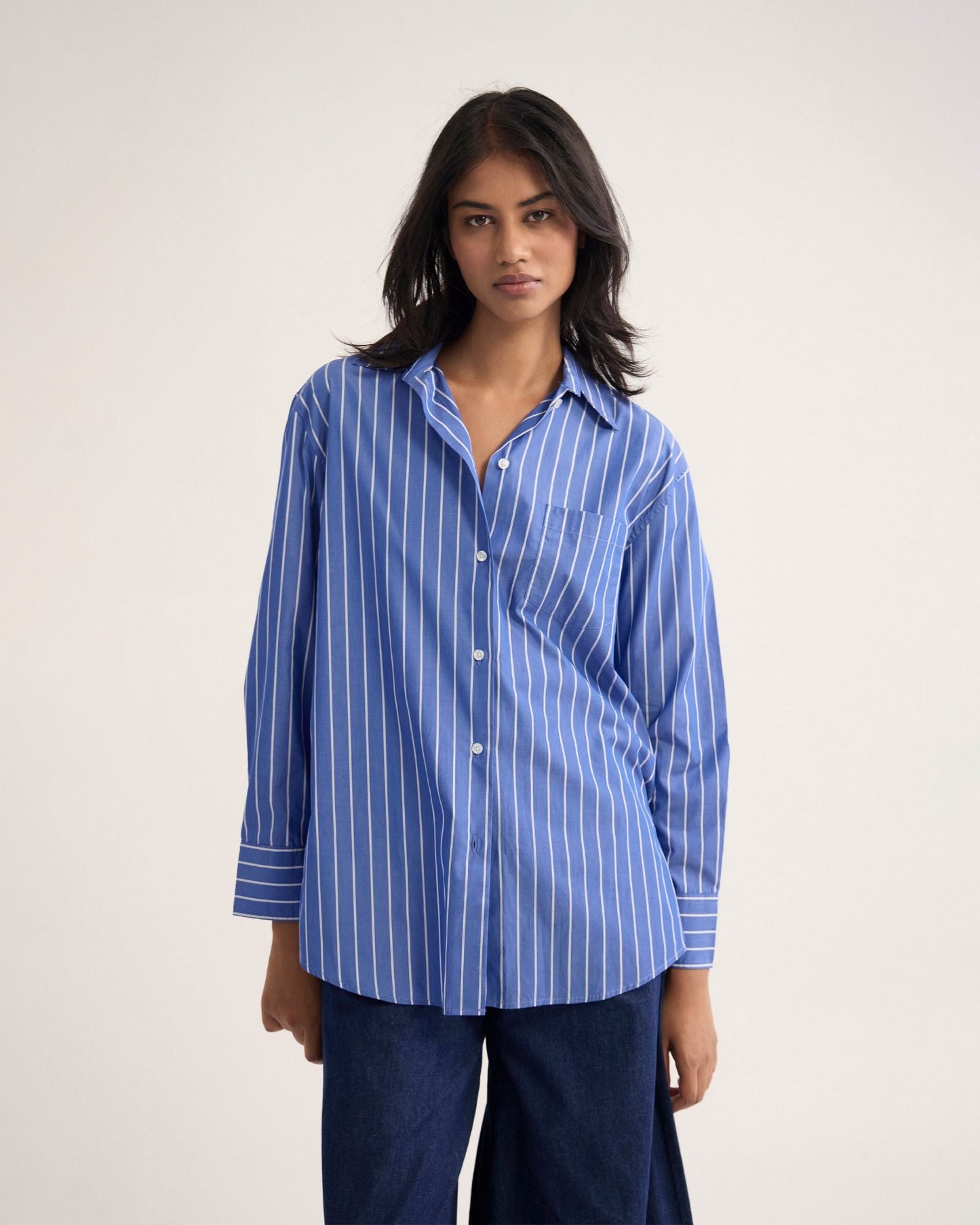 Hailey Striped Euro Fabric Shirt