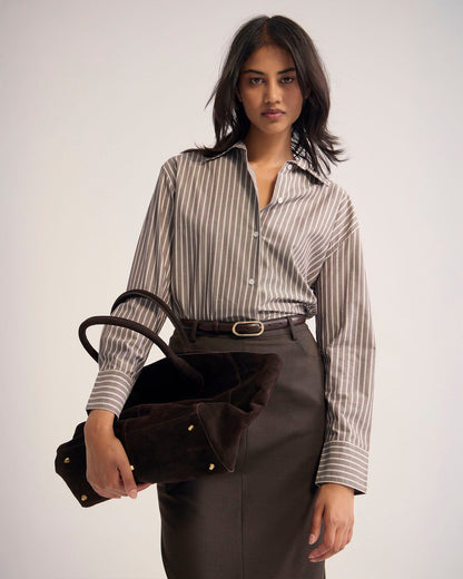 Hailey Striped Euro Fabric Shirt