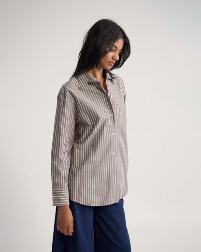Hailey Striped Euro Fabric Shirt