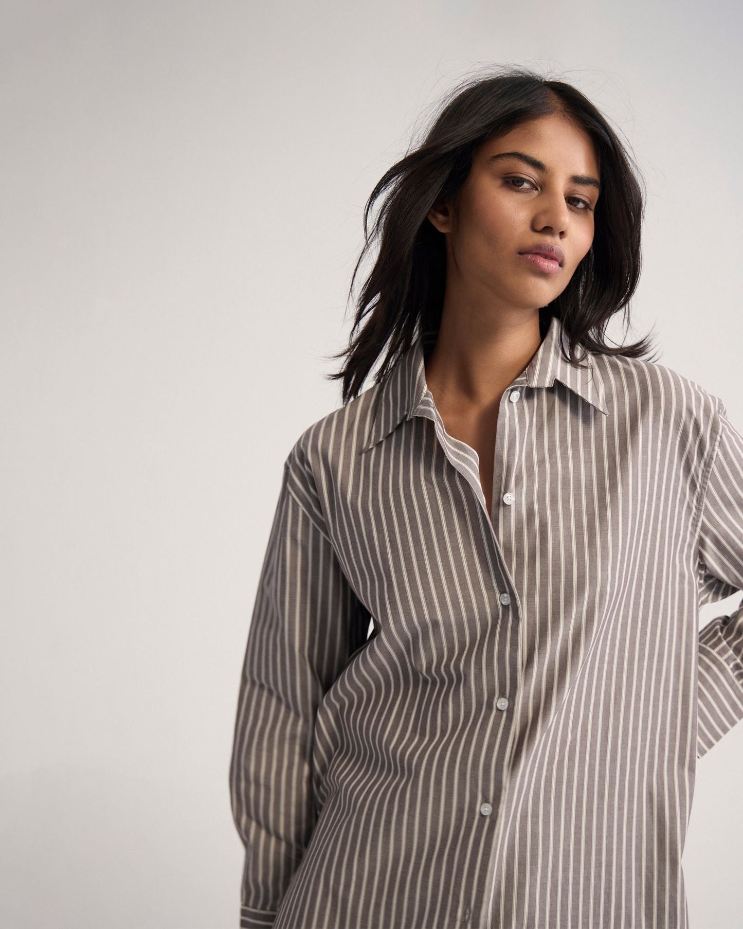 Hailey Striped Euro Fabric Shirt