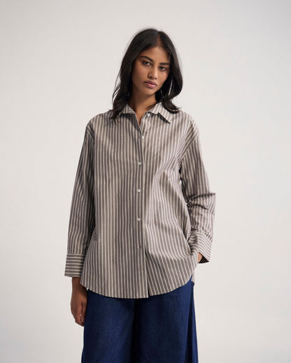 Hailey Striped Euro Fabric Shirt