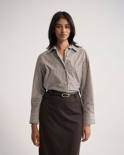 Hailey Striped Euro Fabric Shirt