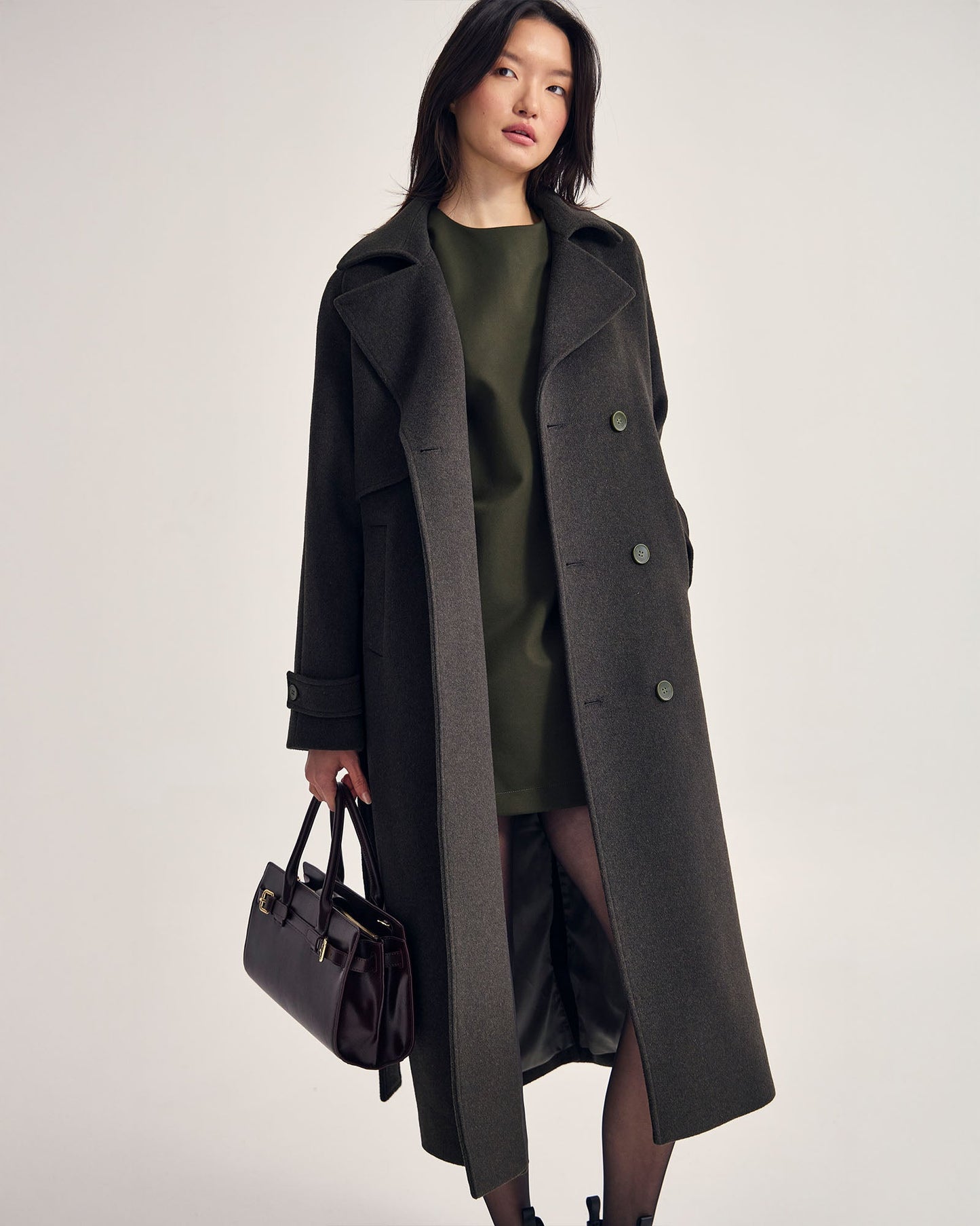 Gemma Wool Rich Trench Coat