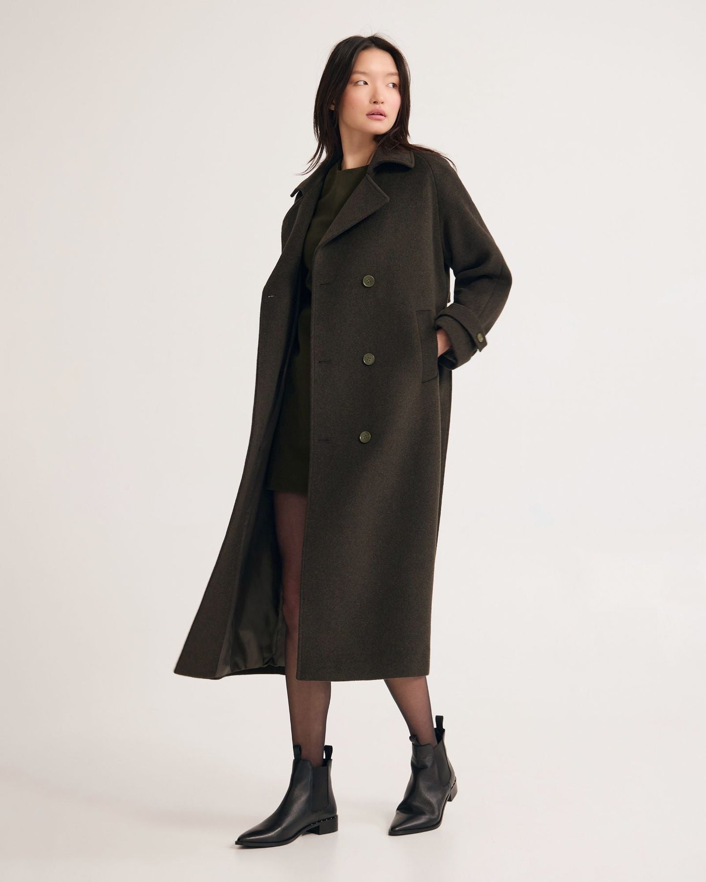 Gemma Wool Rich Trench Coat