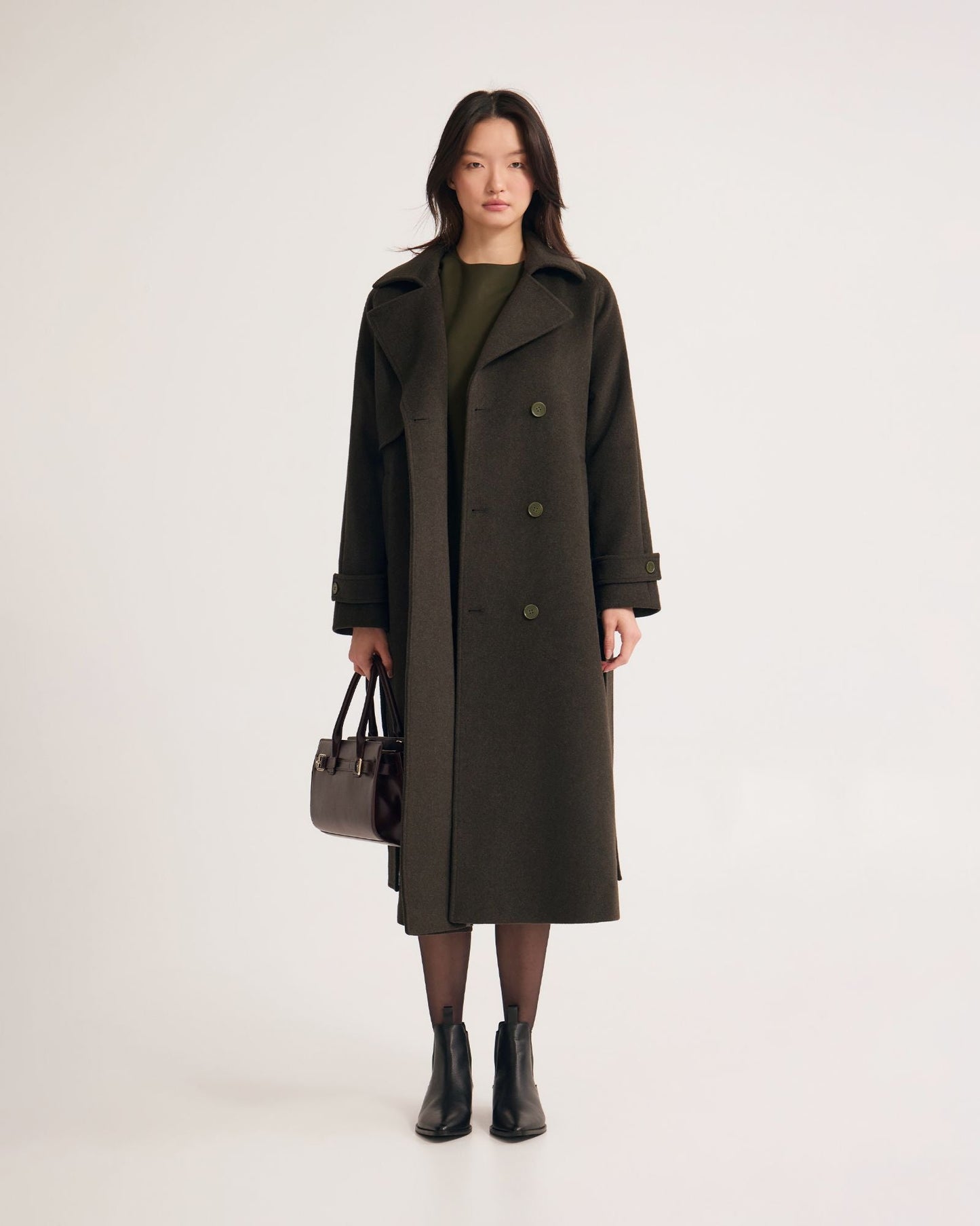 Gemma Wool Rich Trench Coat