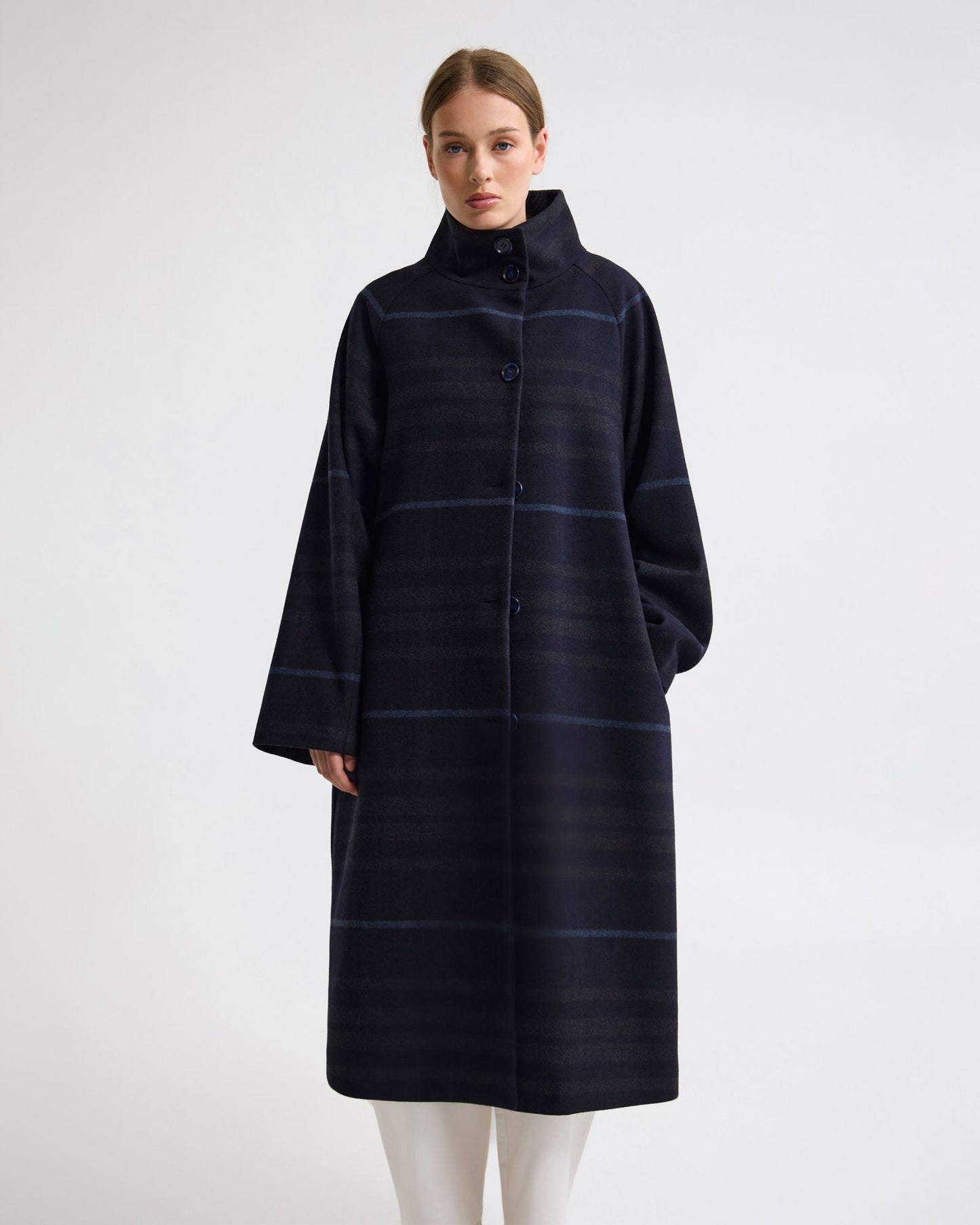 Edi Wool Funnel Collar Coat
