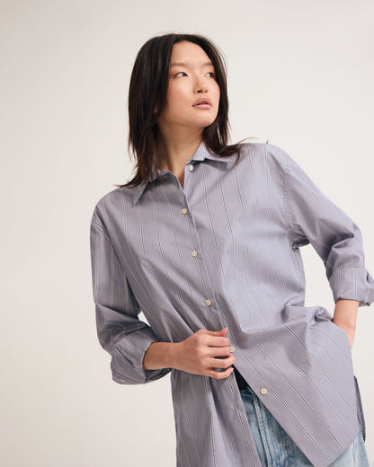 Hailey Stripe Oversized Shirt