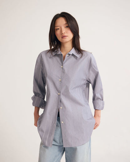 Hailey Stripe Oversized Shirt