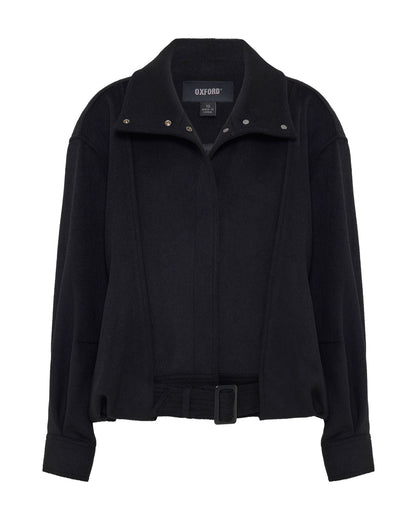 Emma Wool Blend Funnel Trm Jacket