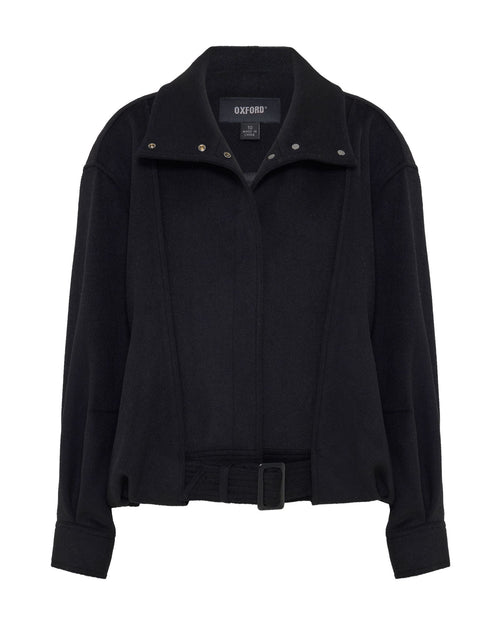 Emma Wool Blend Funnel Trm Jacket