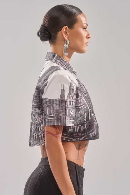 ALL OVER THE CITY BUTTON DOWN