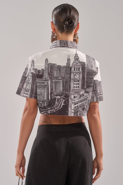 ALL OVER THE CITY BUTTON DOWN