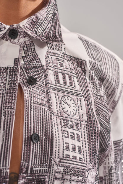 ALL OVER THE CITY BUTTON DOWN