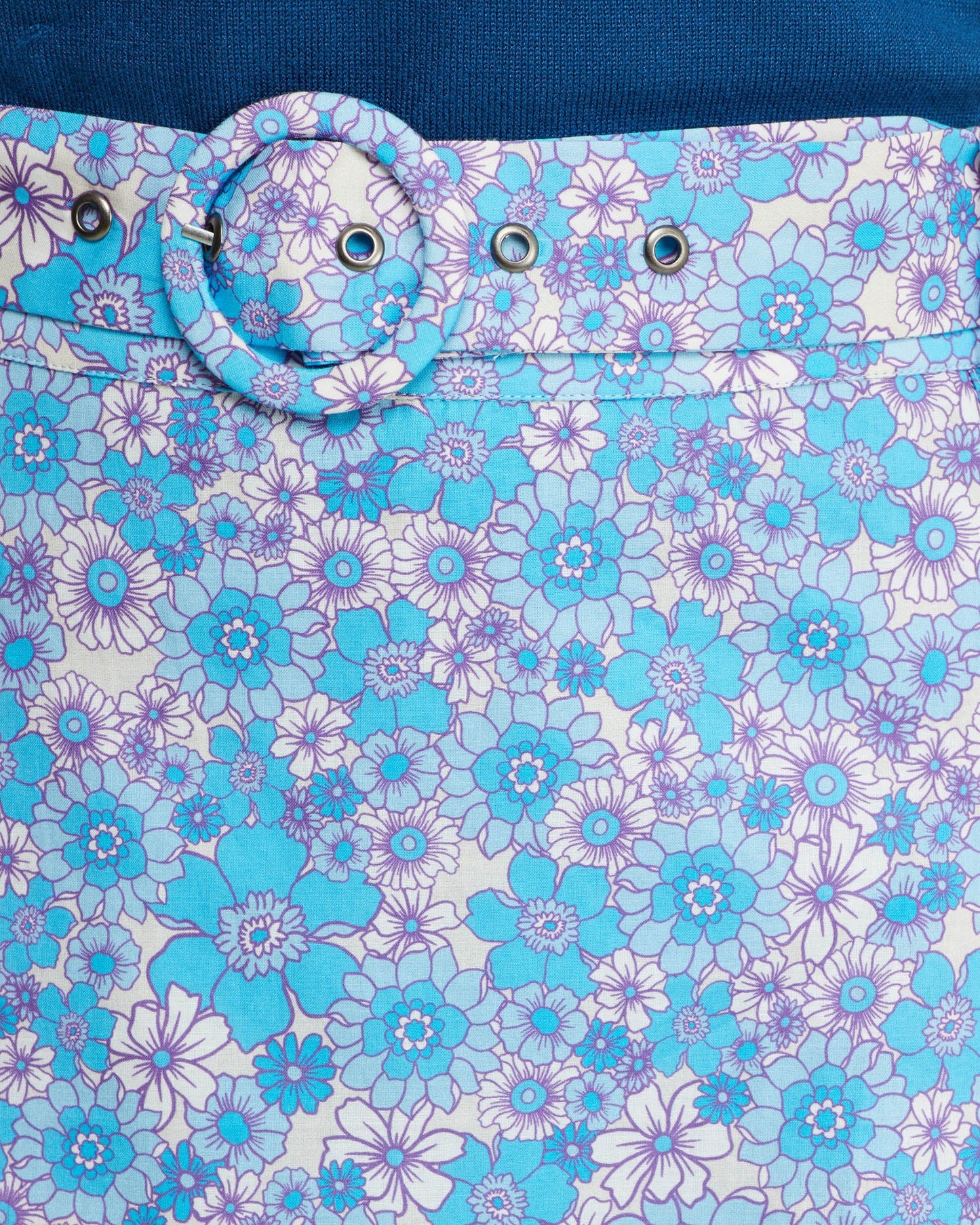 Lexie Cotton Retro Floral Skirt