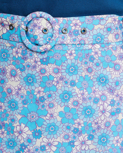 Lexie Cotton Retro Floral Skirt