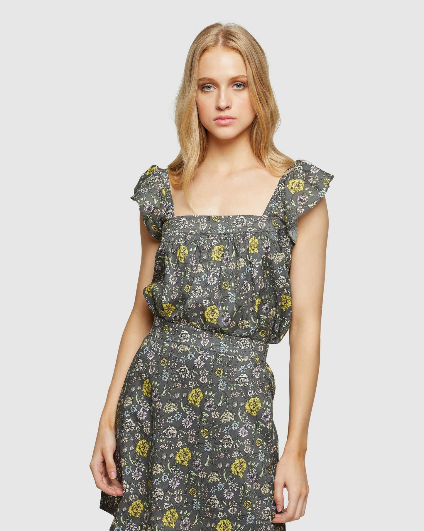 Lucielle Cotton Paisley Print Top