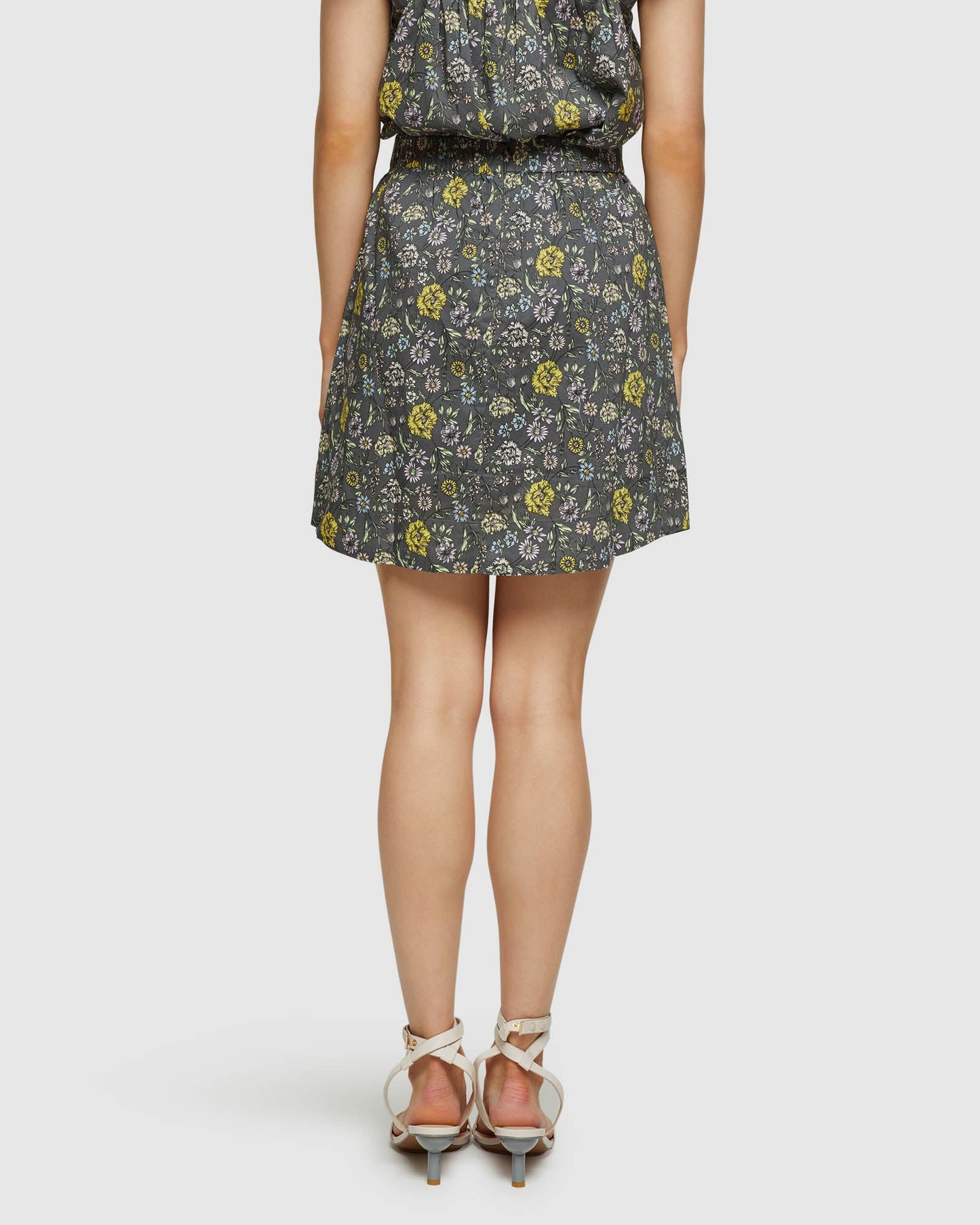Barron Cotton Paisley Print Skirt