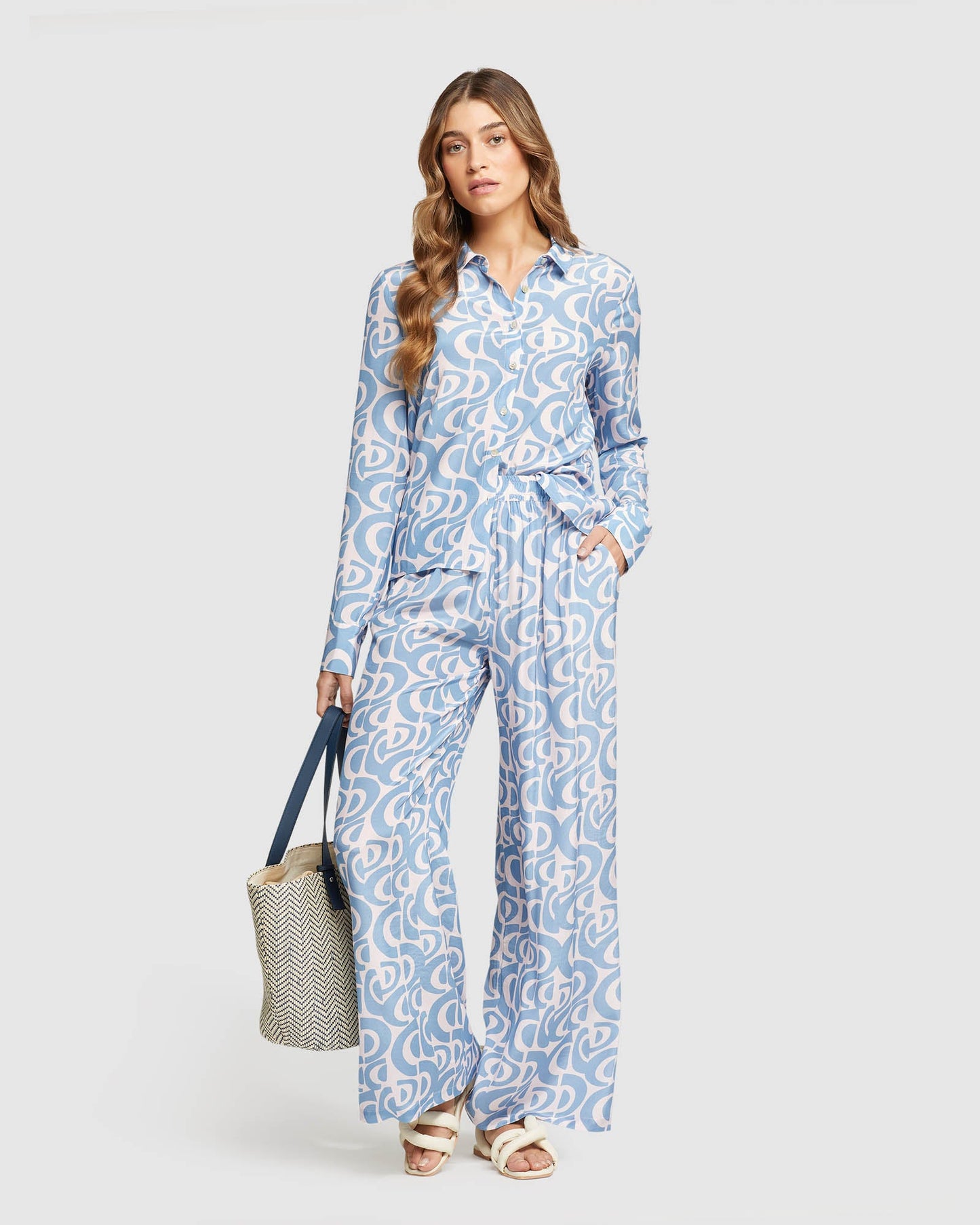 Poppy Geo Print Shirt