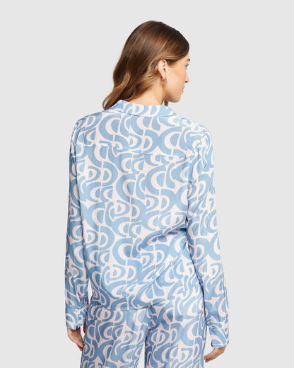 Poppy Geo Print Shirt