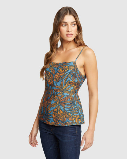 Nikki Tropical Print Top