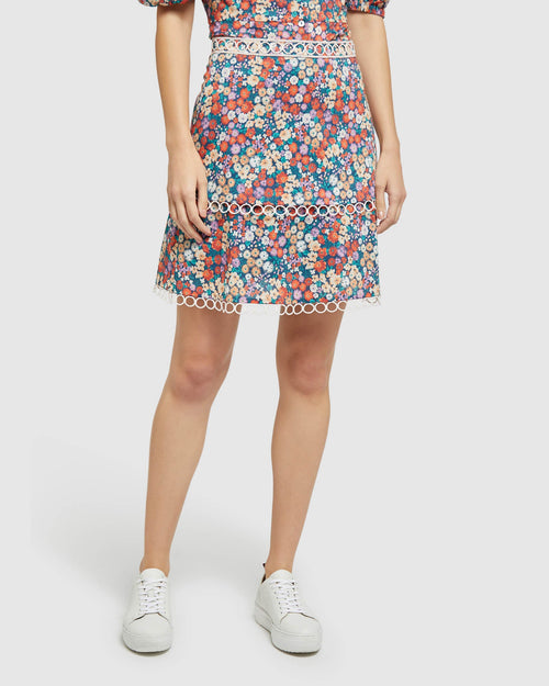 Greta Ditsy Floral Skirt