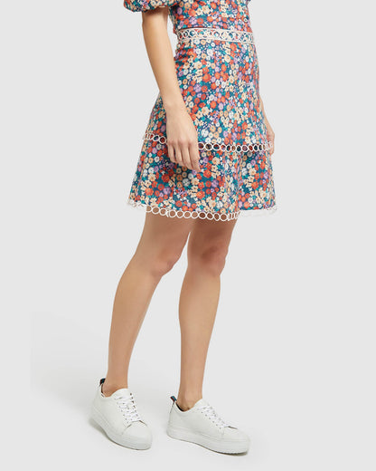 Greta Ditsy Floral Skirt