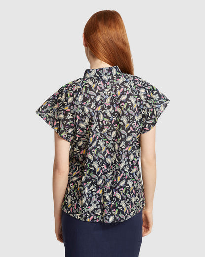 Ariela Floral Printed Top