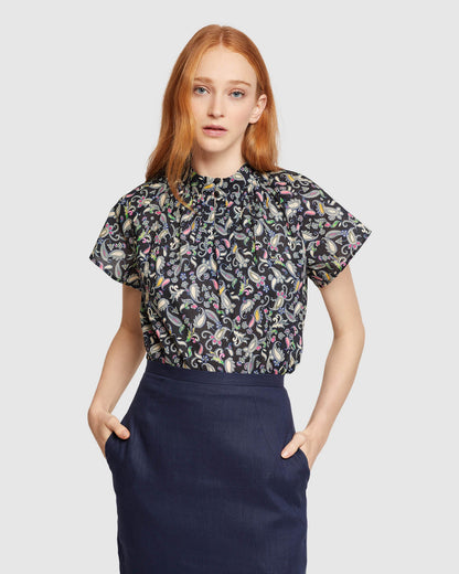 Ariela Floral Printed Top