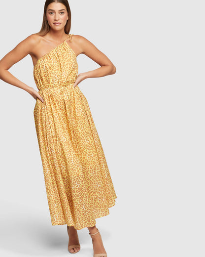 Tara Cotton Animal Print Dress