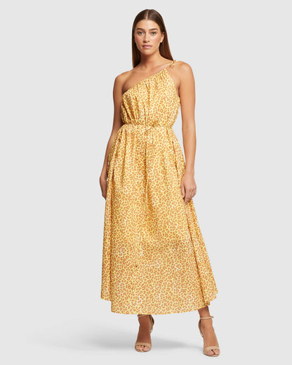Tara Cotton Animal Print Dress