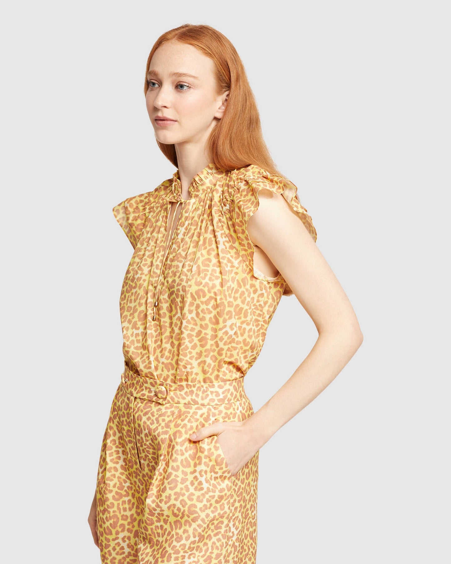 Mihall Animal Print Top