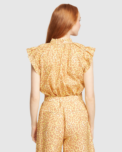 Mihall Animal Print Top