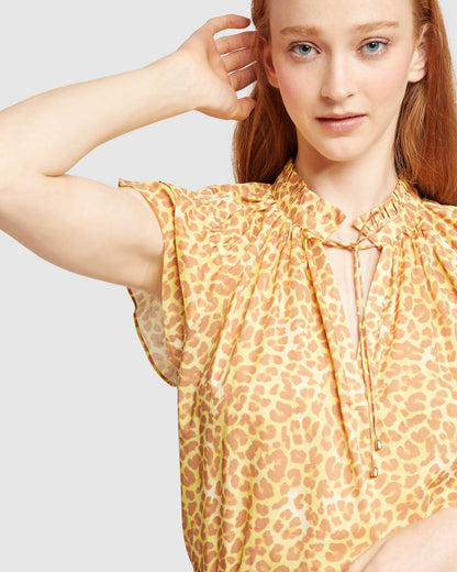Mihall Animal Print Top