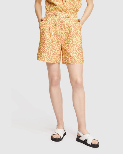 Sasha Linen Blend Shorts