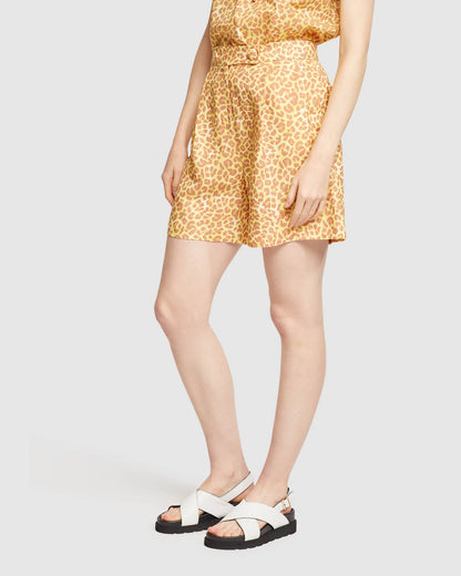 Sasha Linen Blend Shorts