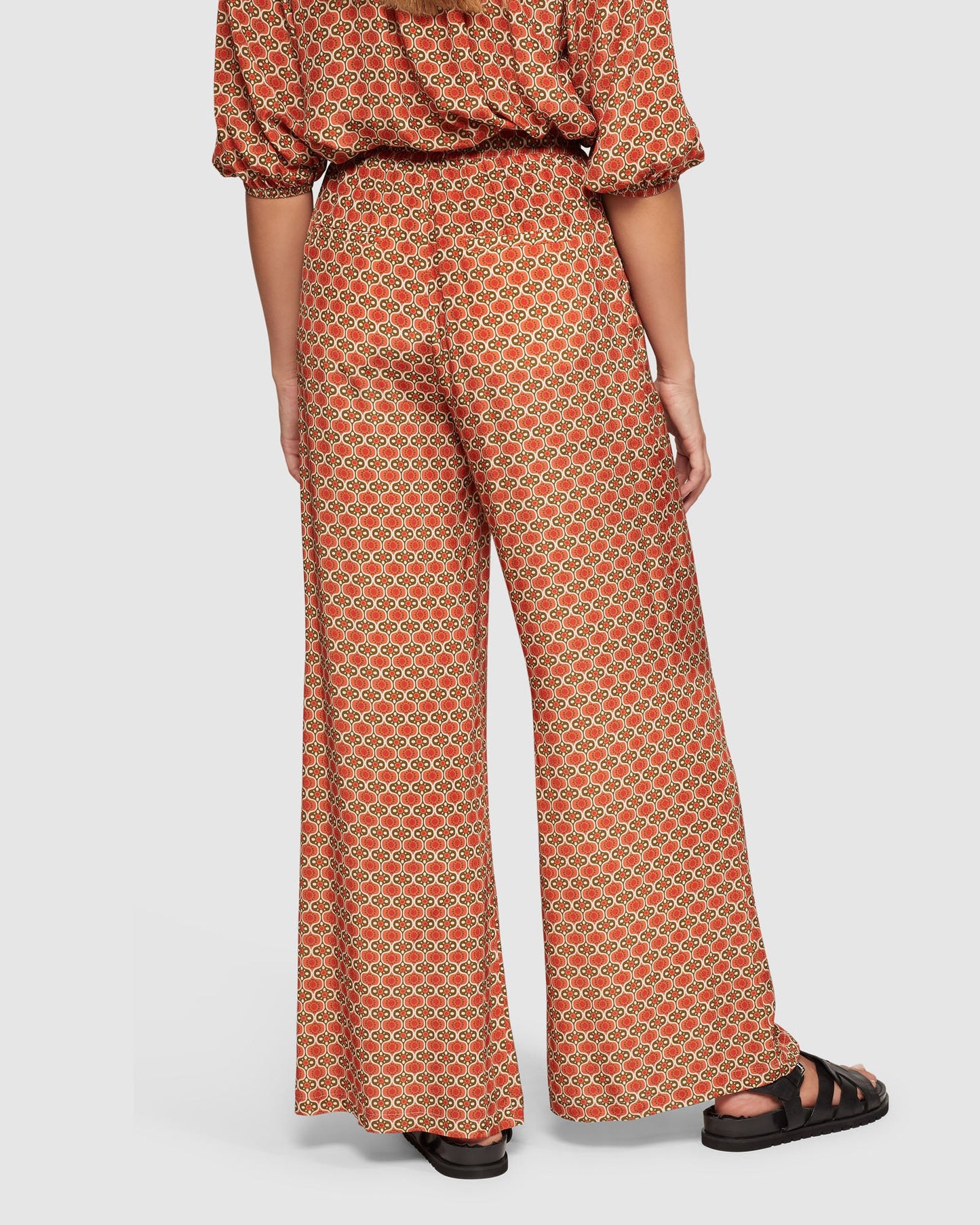Chantel Geo Print Wide Leg Pants