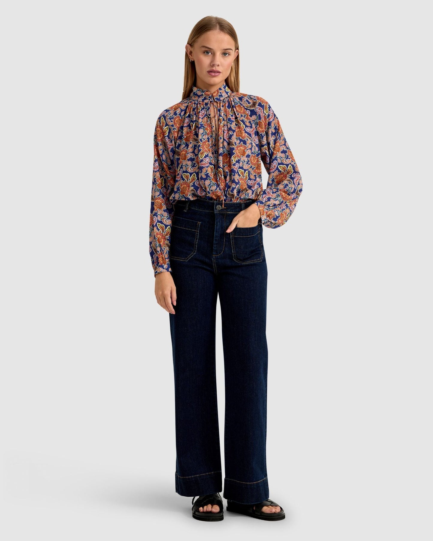Sandy Floral Print Blouse
