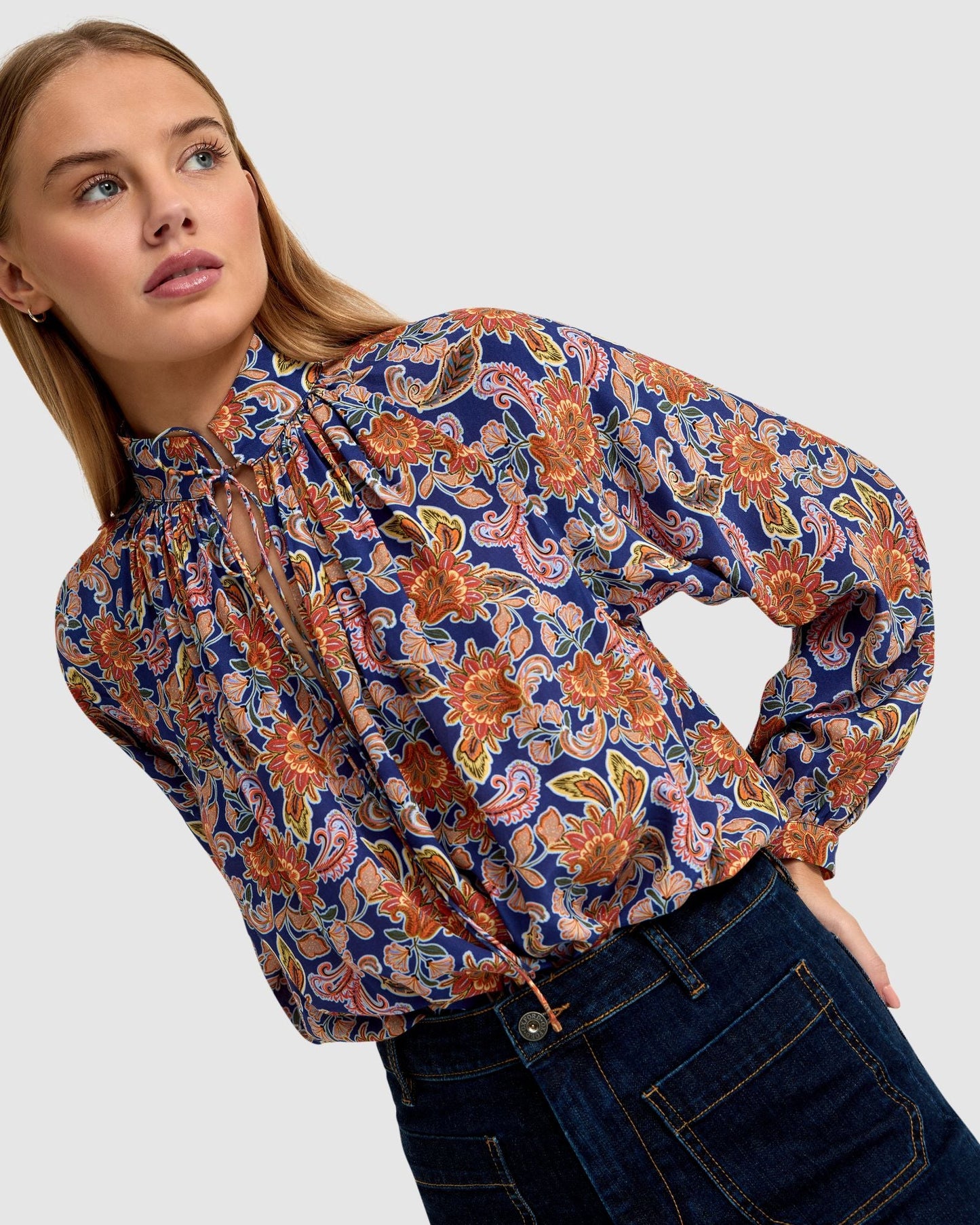 Sandy Floral Print Blouse