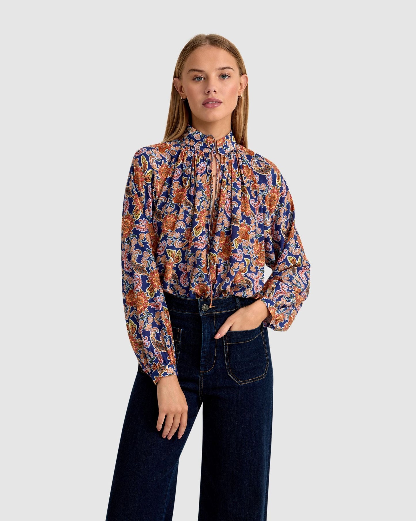 Sandy Floral Print Blouse