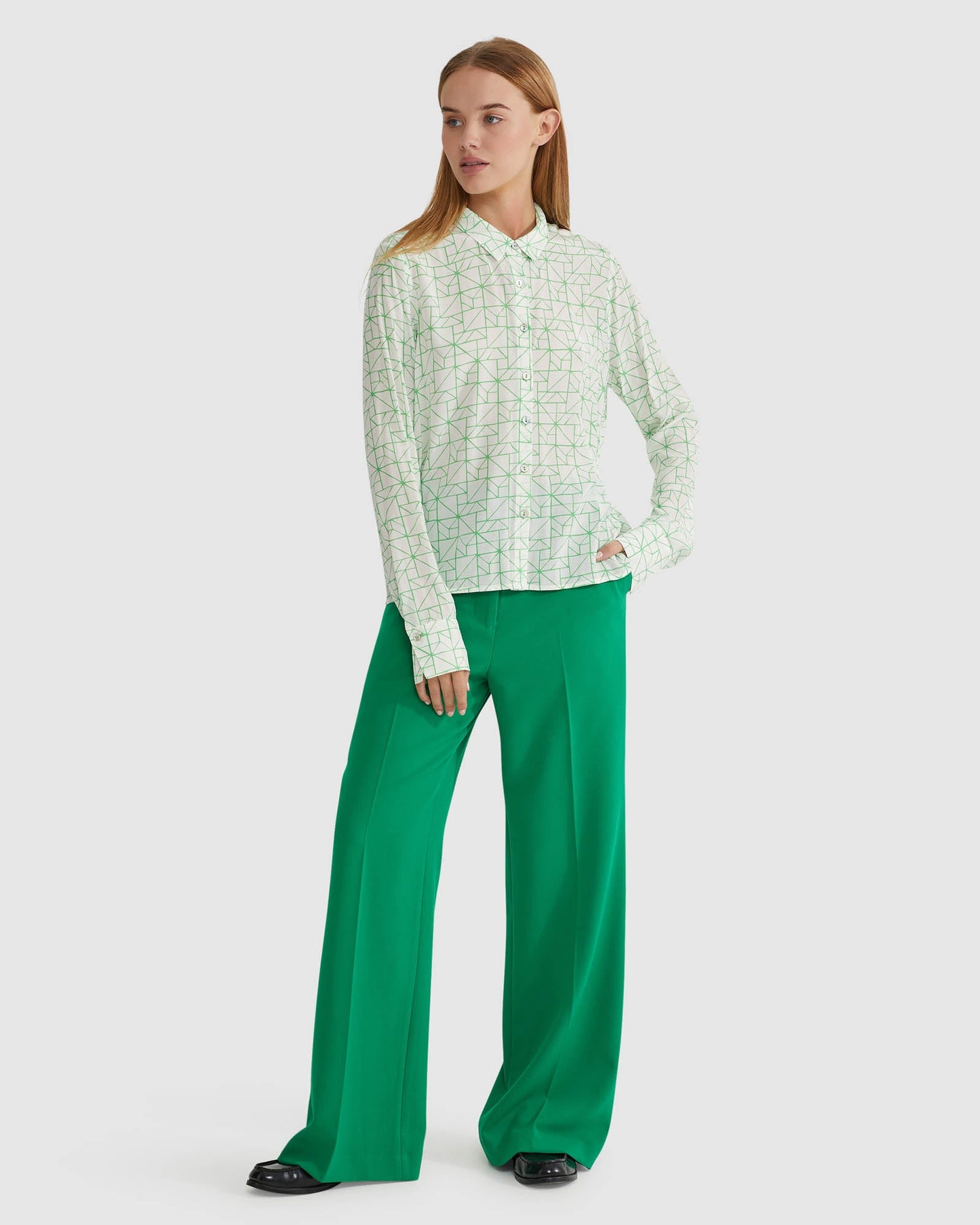 Poppy Geo Print Blouse