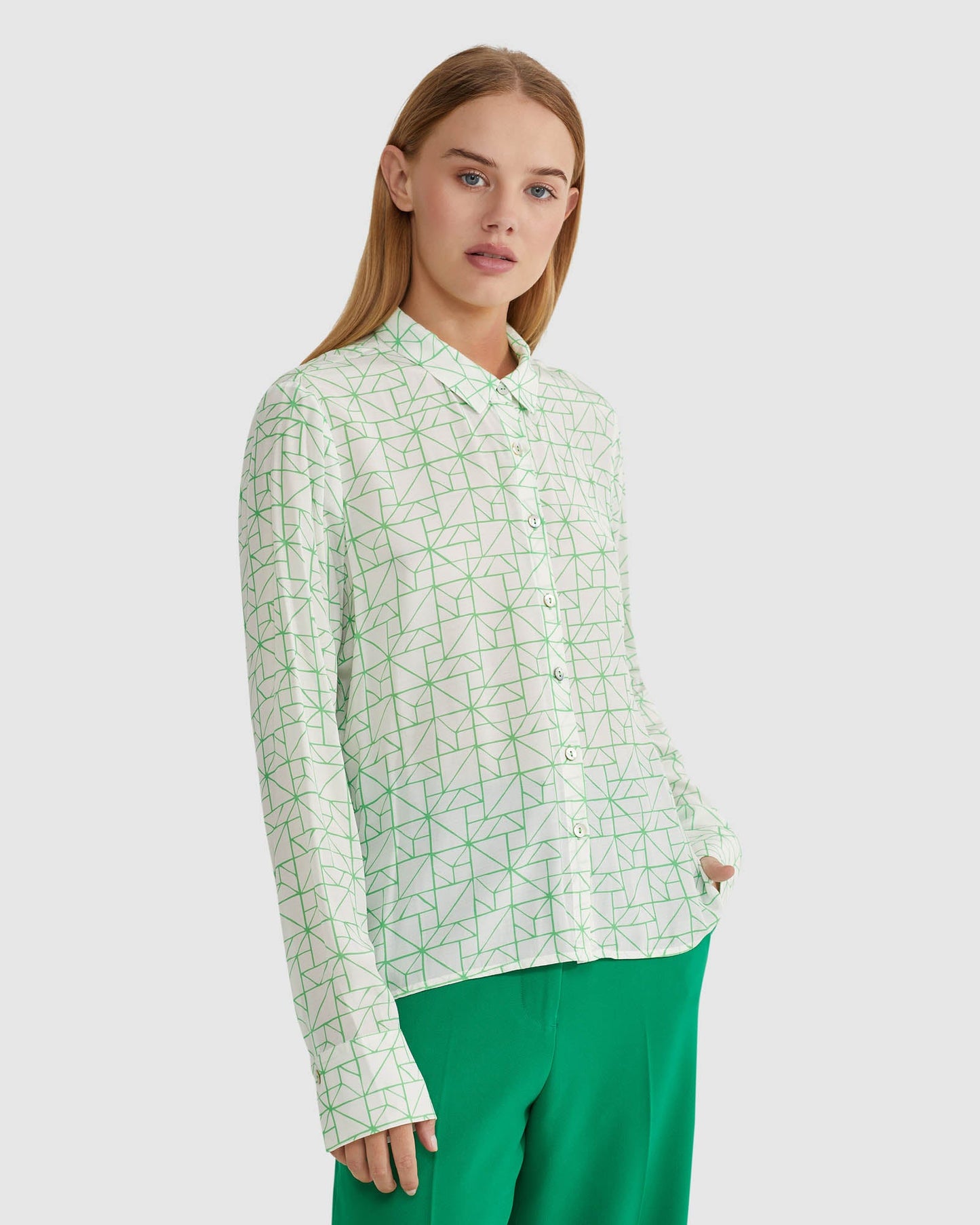 Poppy Geo Print Blouse
