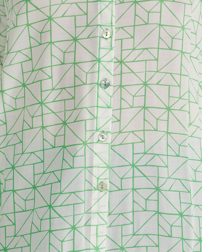 Poppy Geo Print Blouse