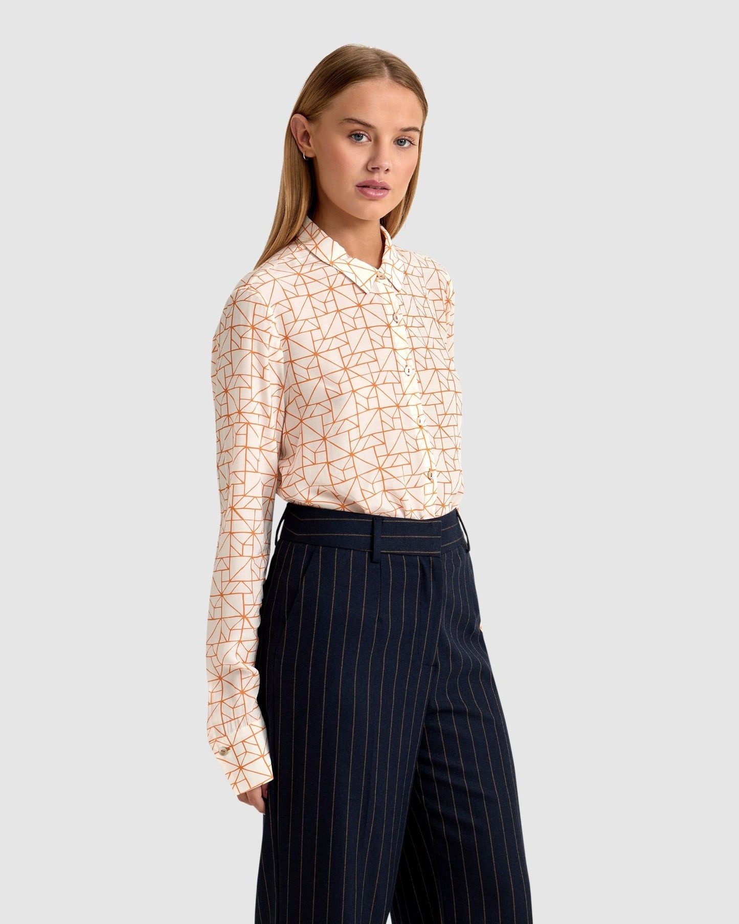 Poppy Geo Print Blouse