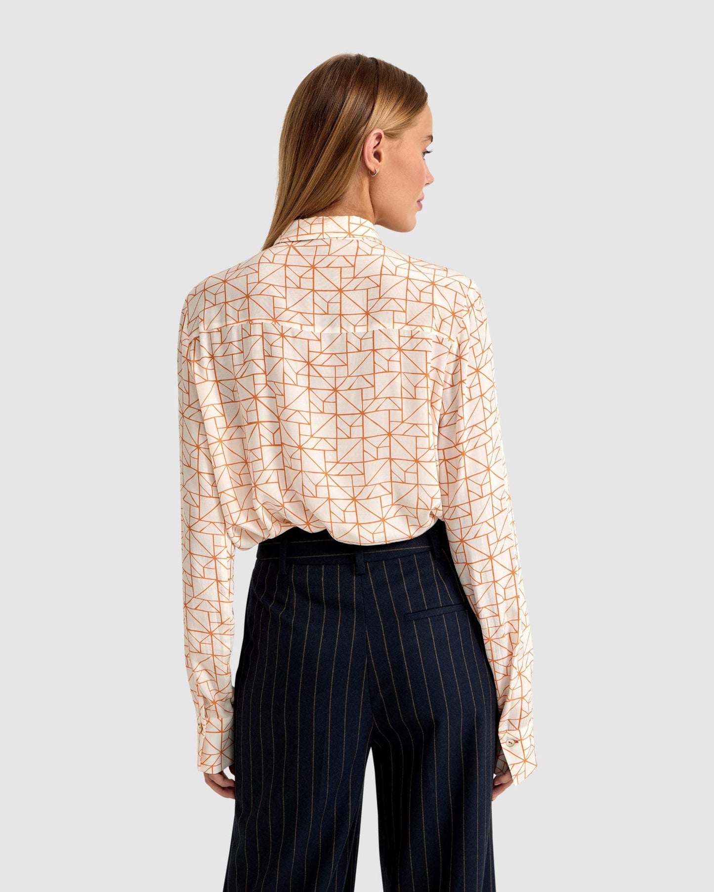 Poppy Geo Print Blouse