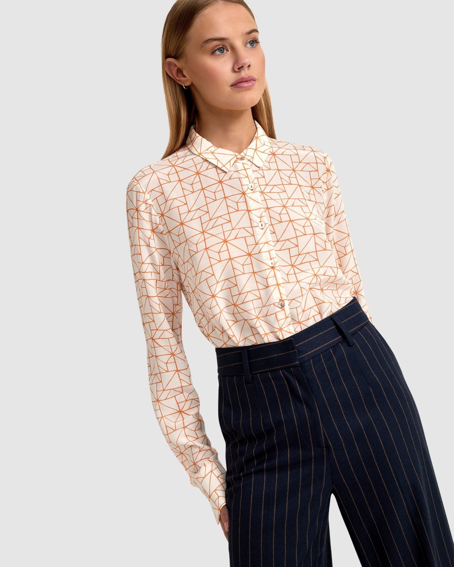 Poppy Geo Print Blouse